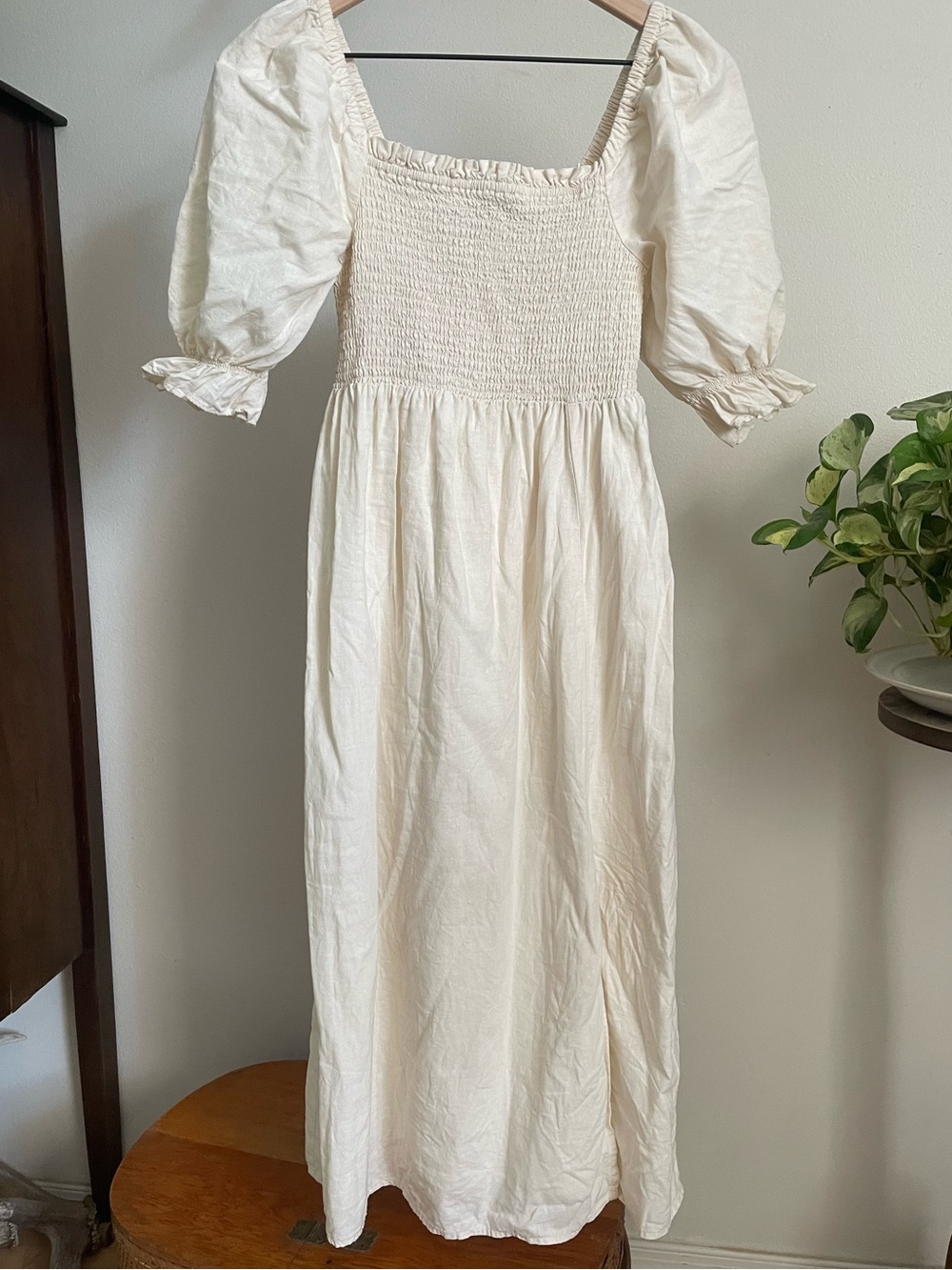 Gap Puff Sleeve Midi Dress